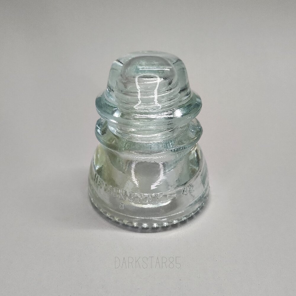 Vintage Hemingray-42 Clear Glass Insulator